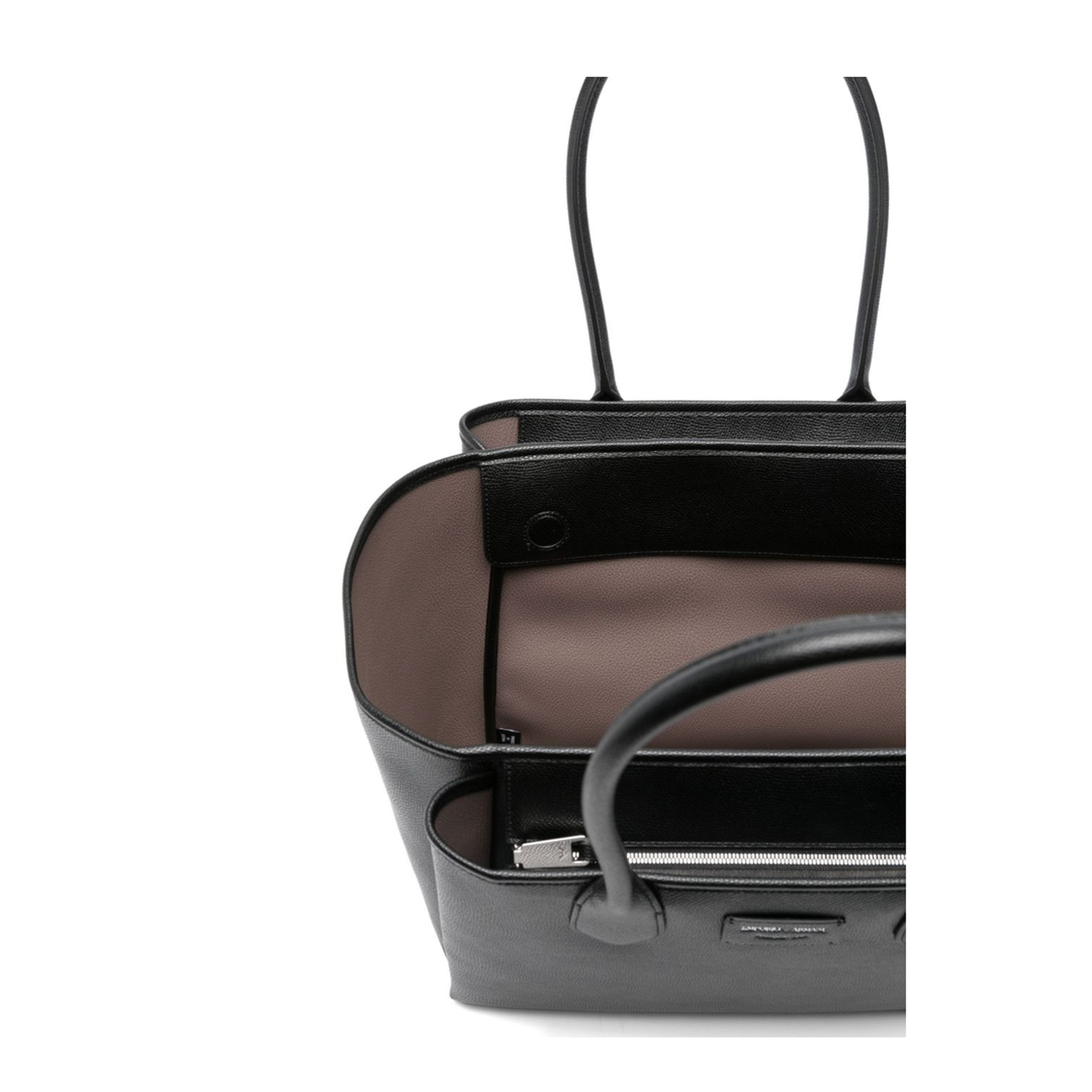 Large Shopper Bag with Palmellato Finish