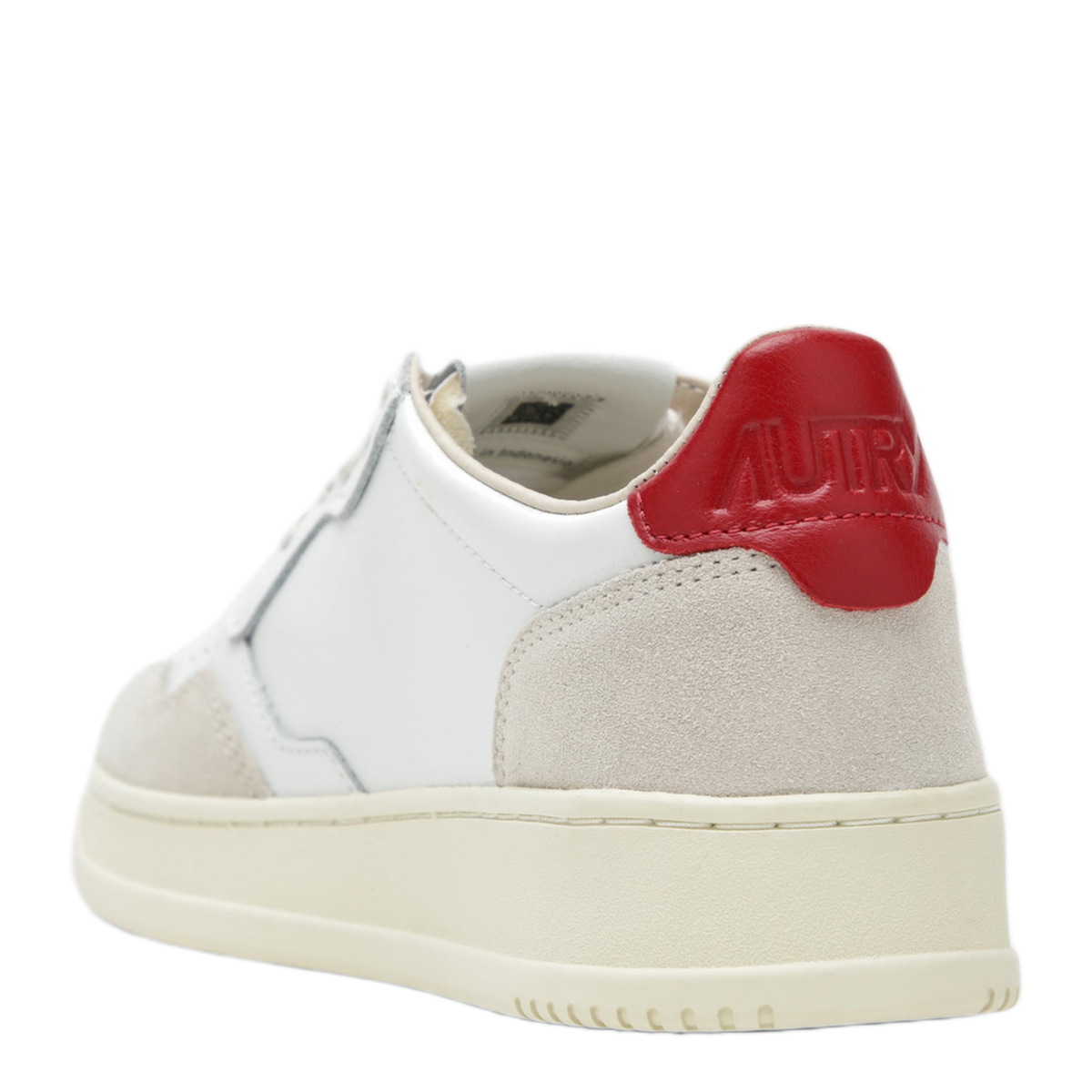 MAYFEYR - Autry - Medalist Low Sneakers In White Red - AULWLS43LS43