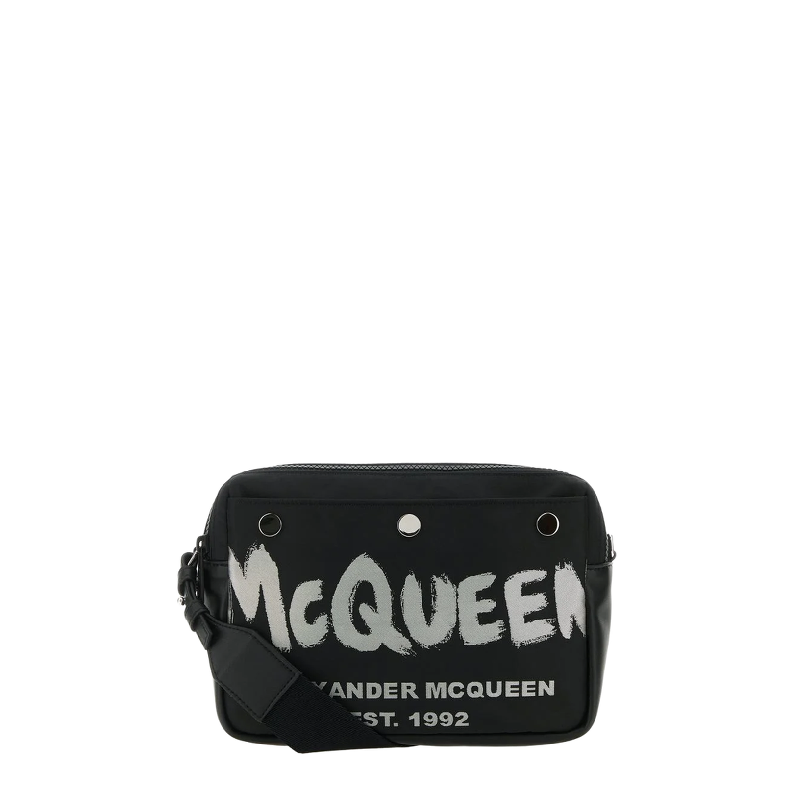Black Leather Mini Skull Shoulder Bag