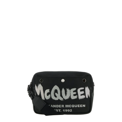 Black Leather Mini Skull Shoulder Bag