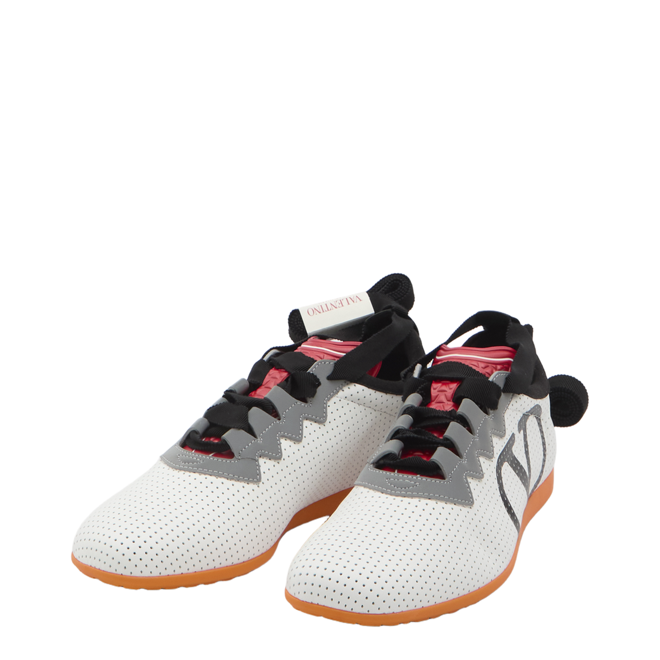 White Perforated Nappa Leather Chromathon Sneaker