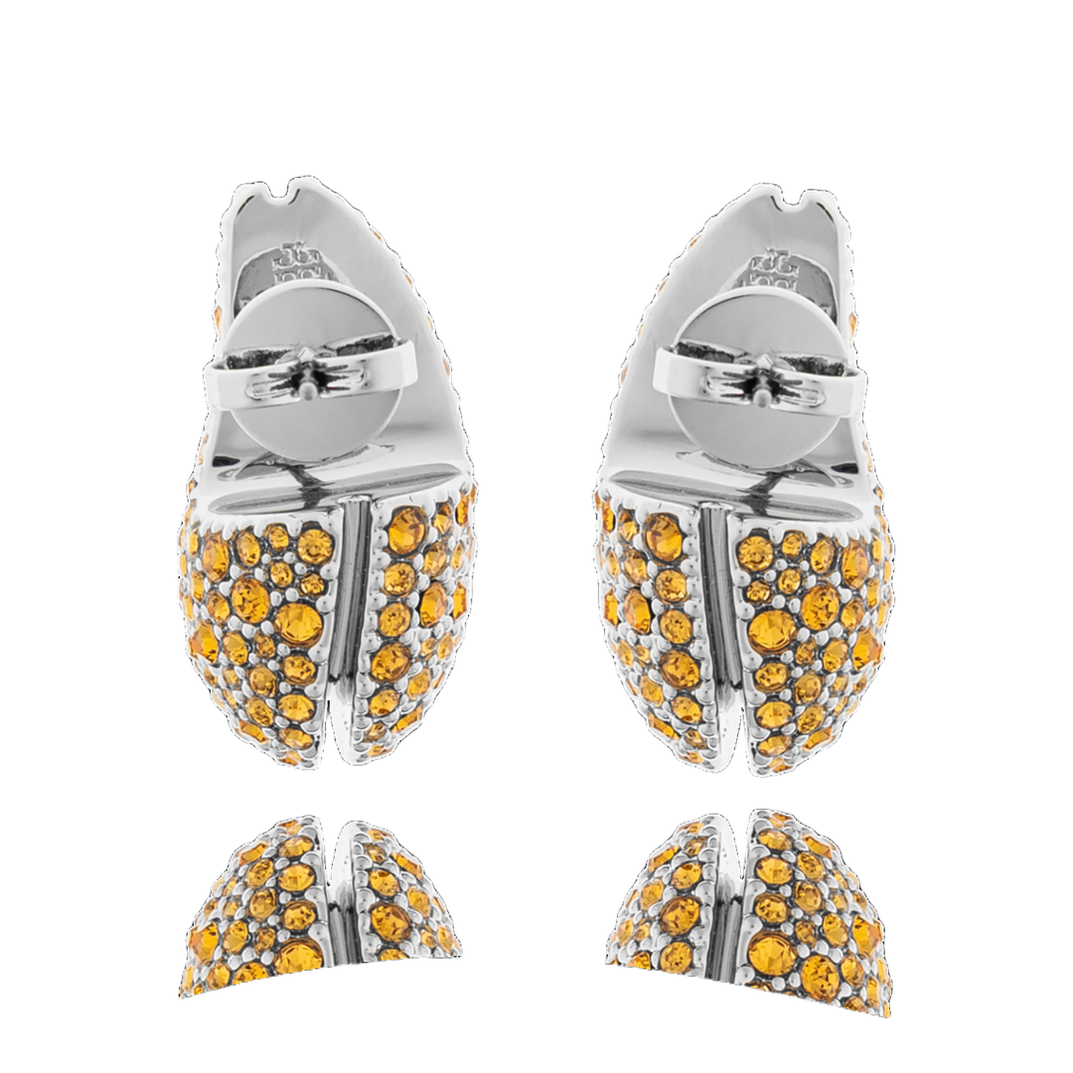 Earrings with Shimmering Crystal