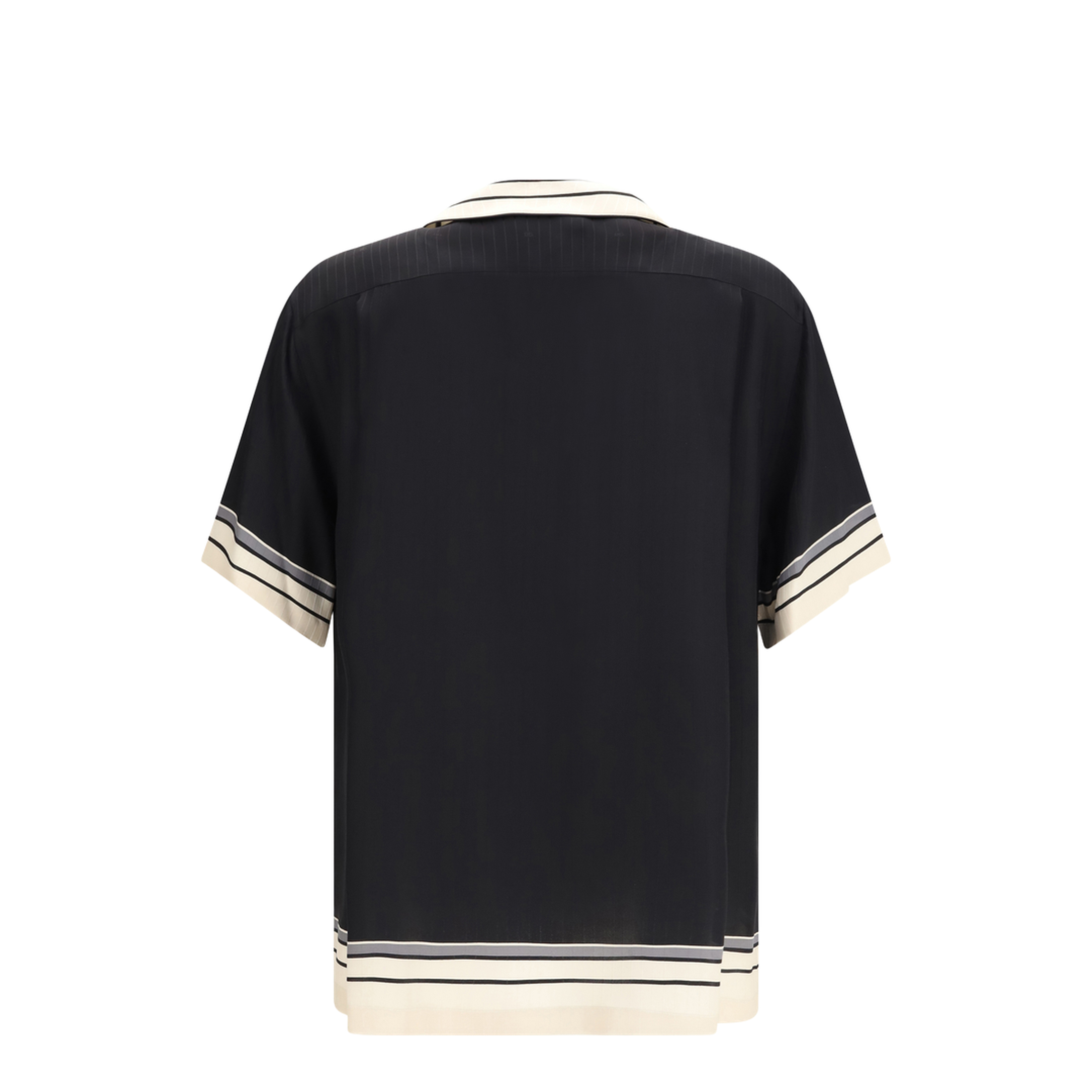 MAYFEYR - Dolce & Gabbana - Hawaii Shirt With Logo And Striped Print - G5LH3THI11T