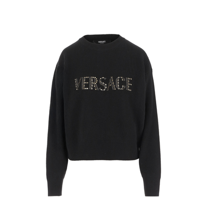 Ribbed Wool Sweater With Studs