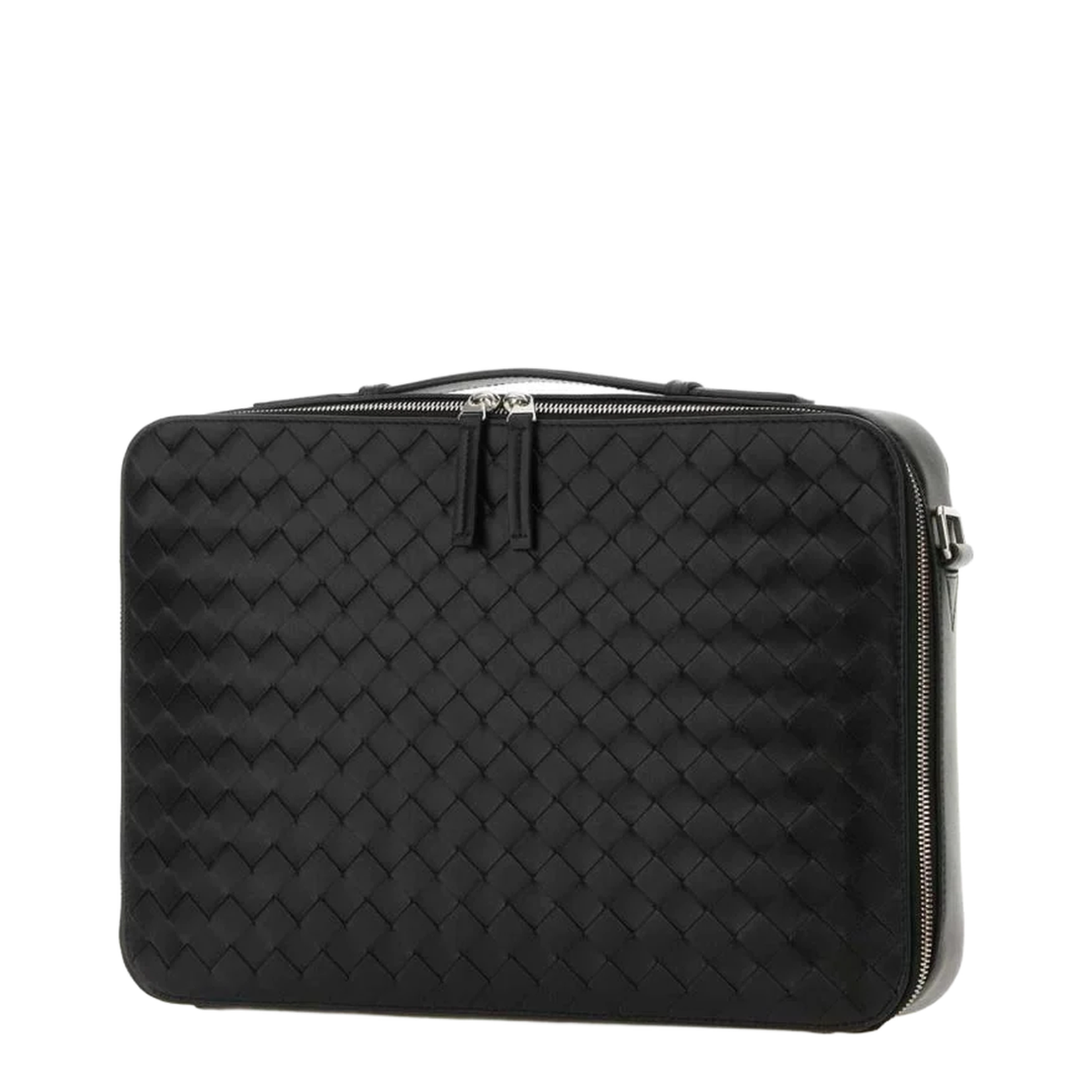 Getaway Slim Leather Briefcase - Black