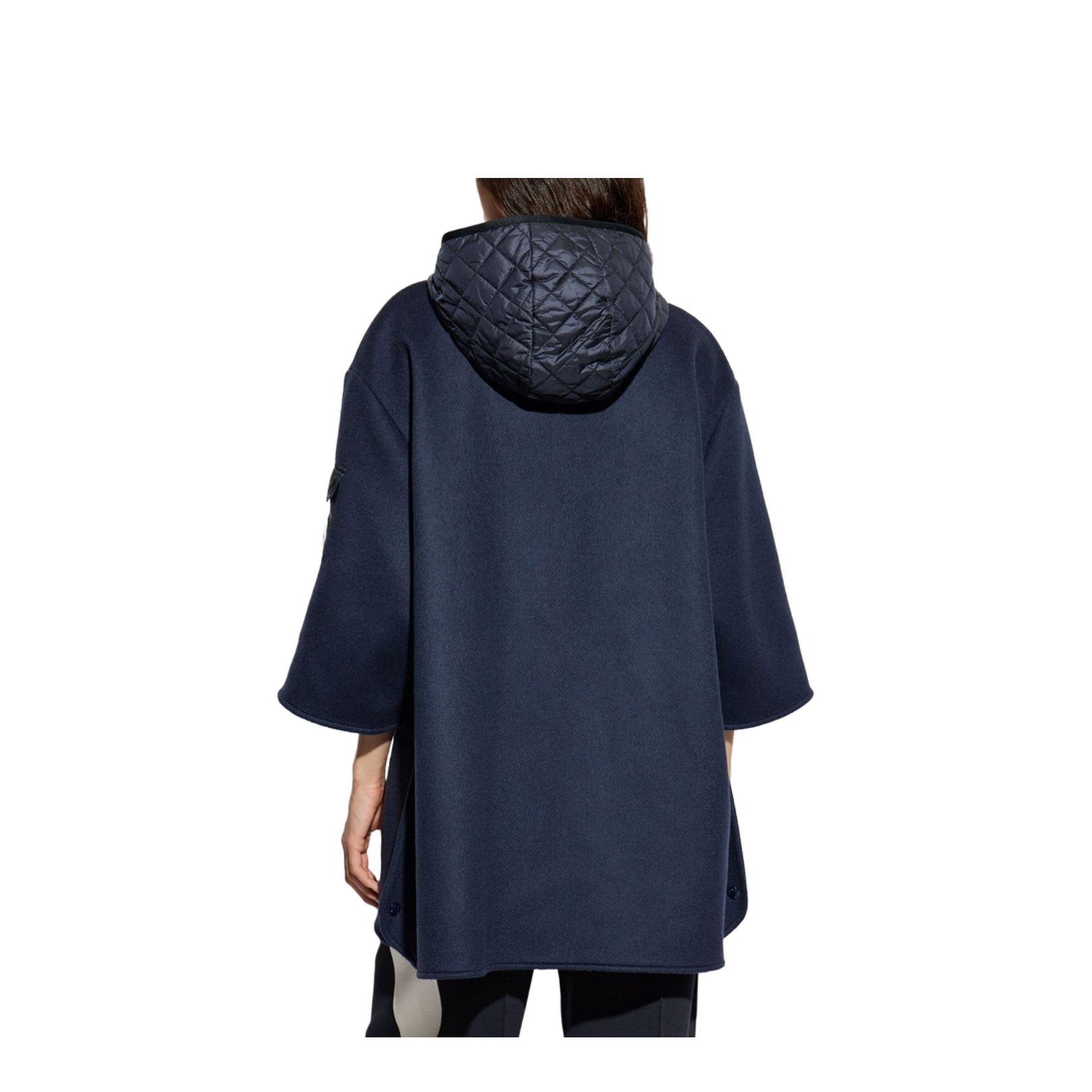 Navy Blue Wool Cape
