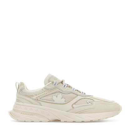 MAYFEYR - Dsquared2 - Chalk Mesh And Leather Sneakers - SNM0444097085201063