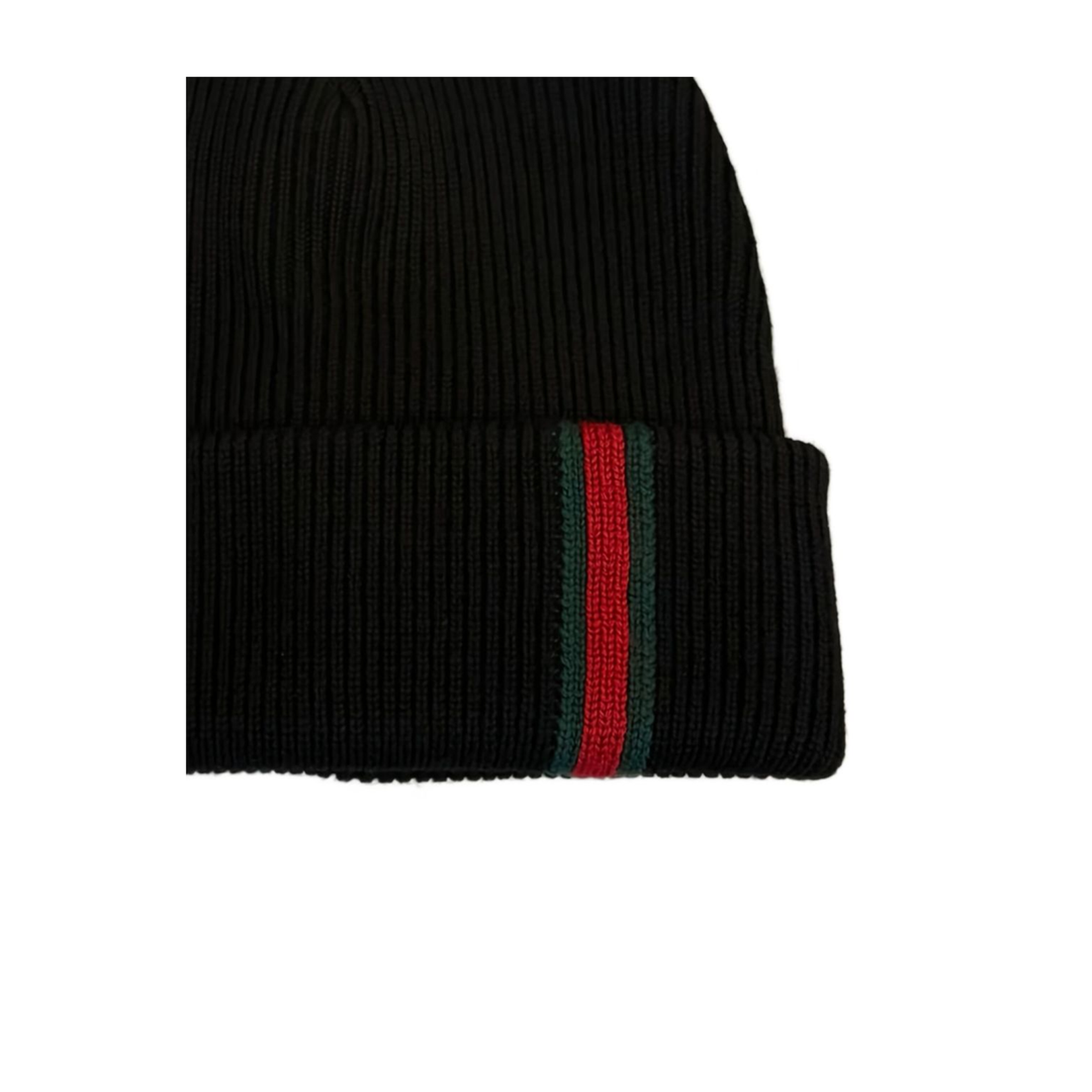 Wool Beanie with Web Detail