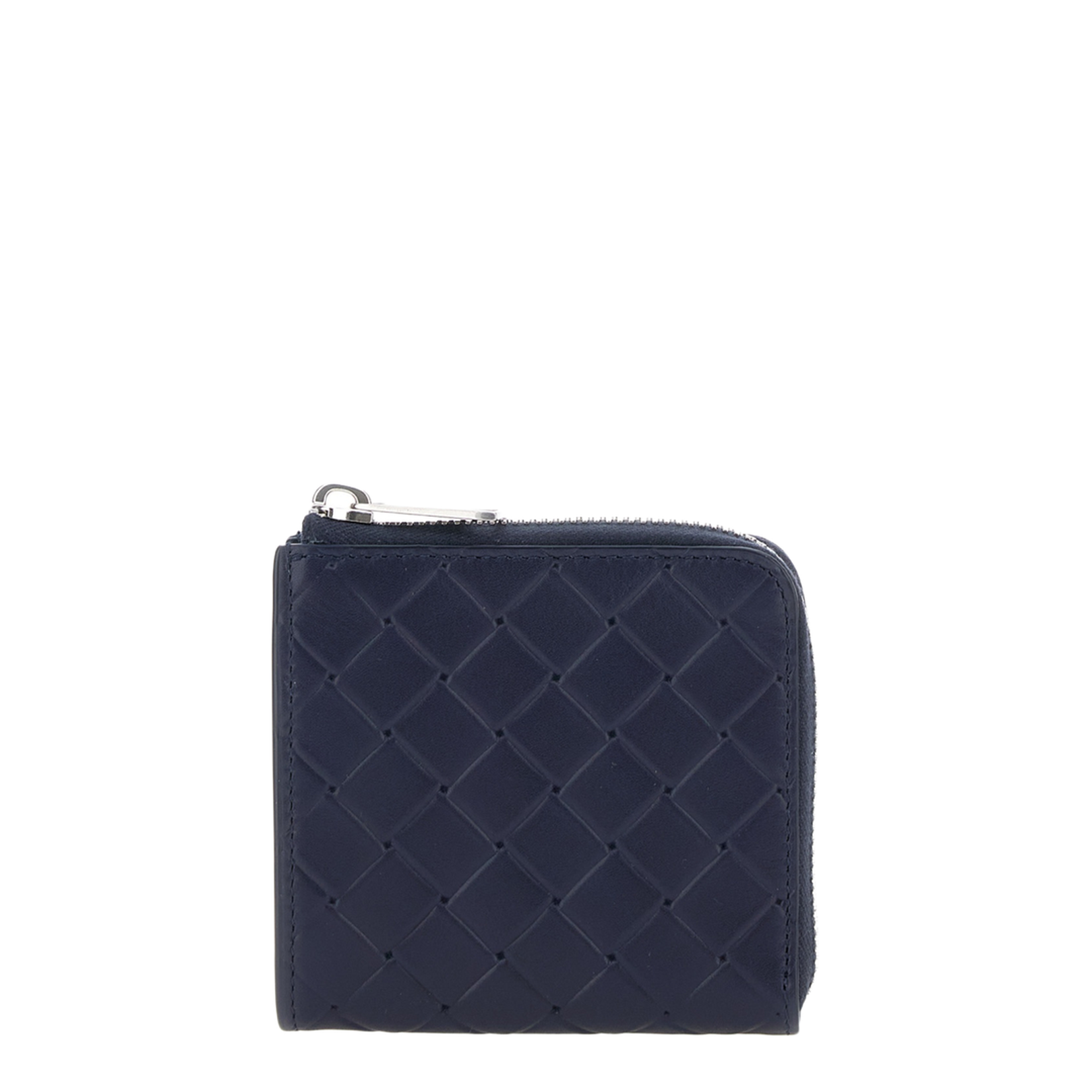 Intrecciato Stamp Square Zip Around Wallet