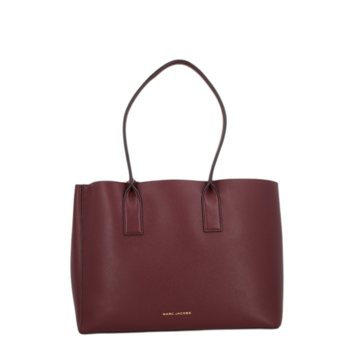 Pop J Marc Pebble Leather Tote - Dark Port
