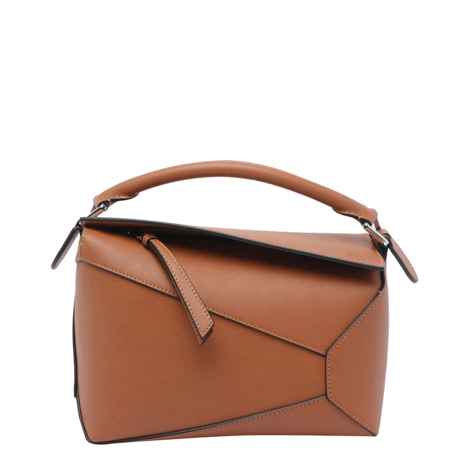 Small Puzzle Edge Bag in Classic Calfskin Brown