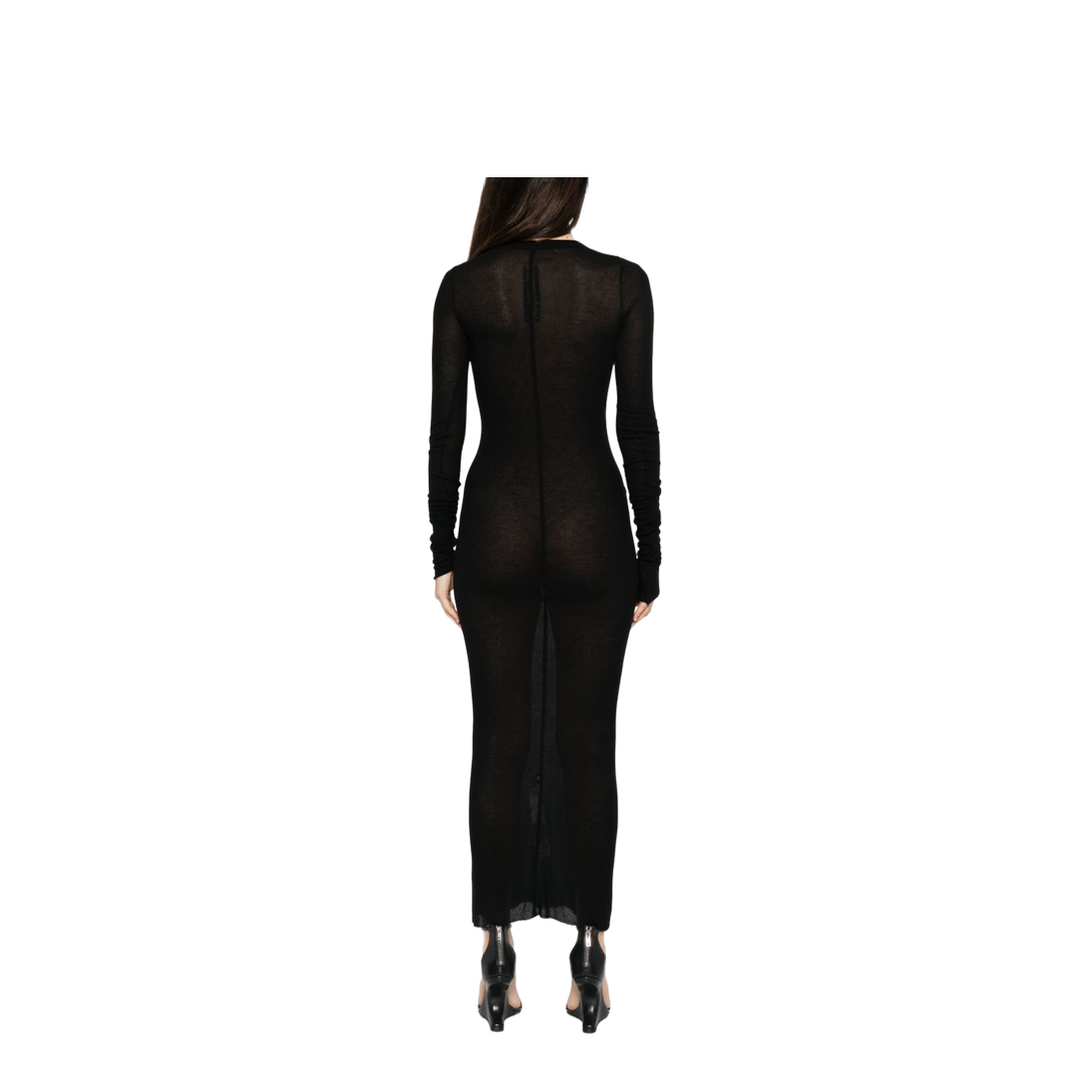 Long-Sleeved Midi Dress