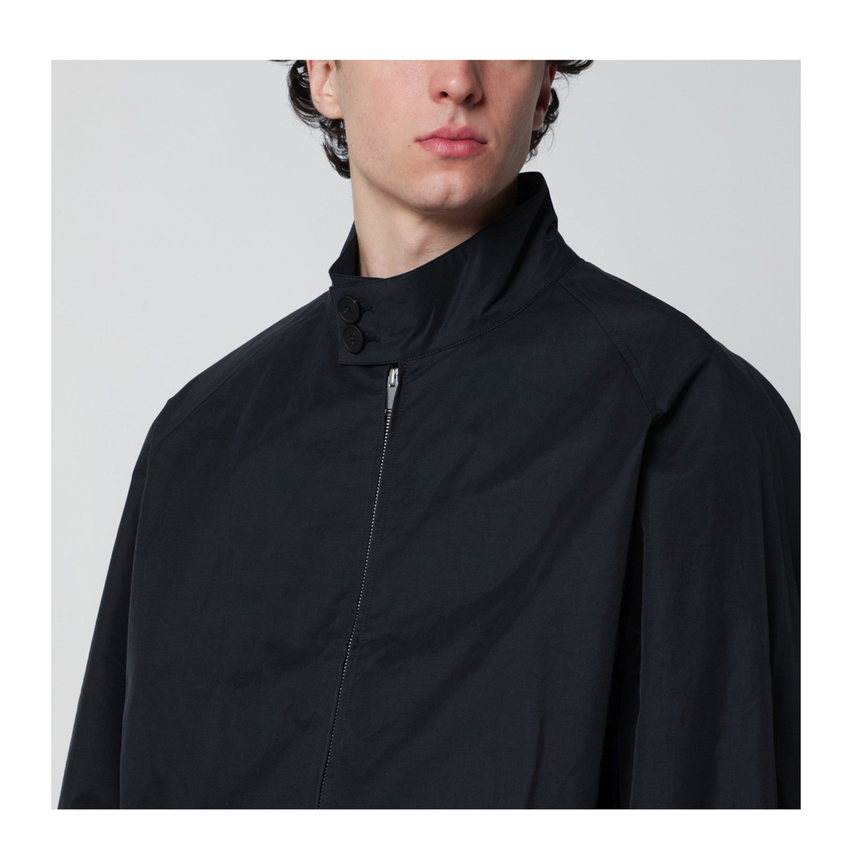 MAYFEYR - Studio Nicholson - Over Bomber Jacket Ink Blue Cotton Blend - OVERSNM1355IN