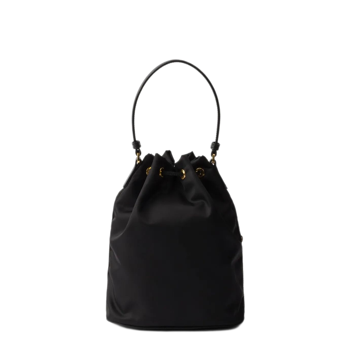 Duet Re-Nylon Bucket Shoulder Bag - Nero