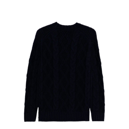 MAYFEYR - PAUL & SHARK - Cable Knit Crewneck Wool Sweater - 15311085050