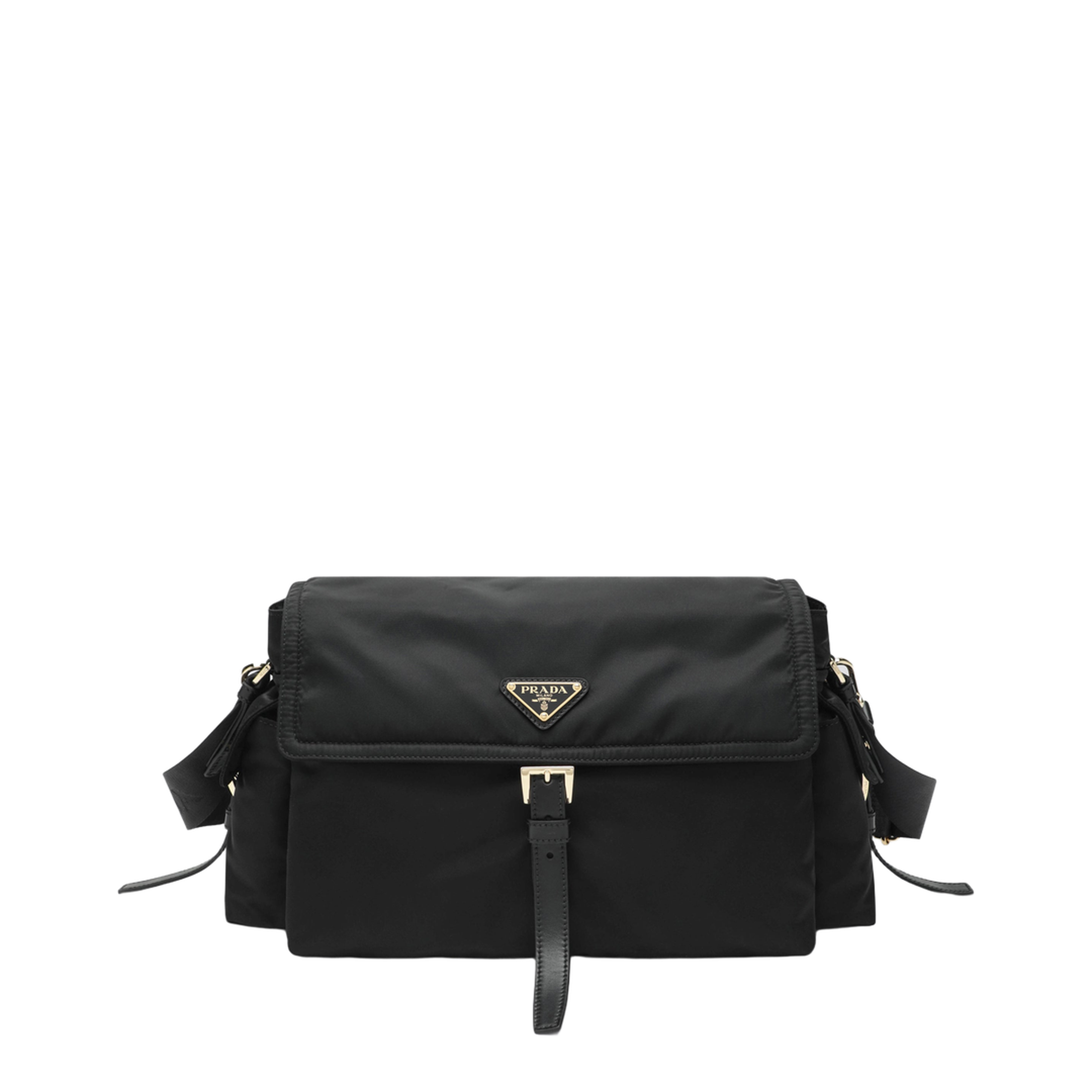 Explore Large Re-Nylon Shoulder Bags - Black