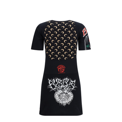 MAYFEYR - Marine Serre - Fitted Recycled Jersey Dress - WDR484AUJER0003