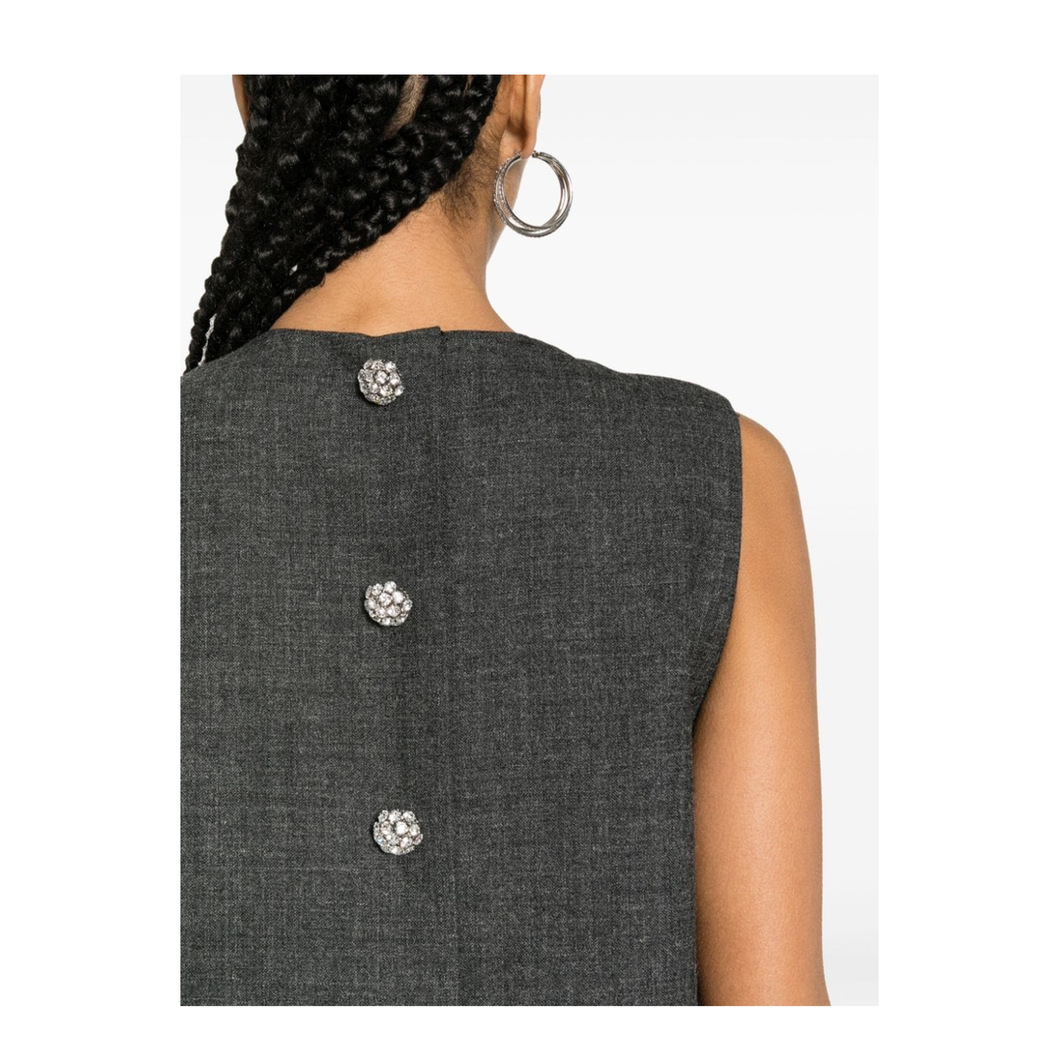 MAYFEYR - Prada - Feather-Detail Mini Dress - P3L05RSOOO13XKF0480