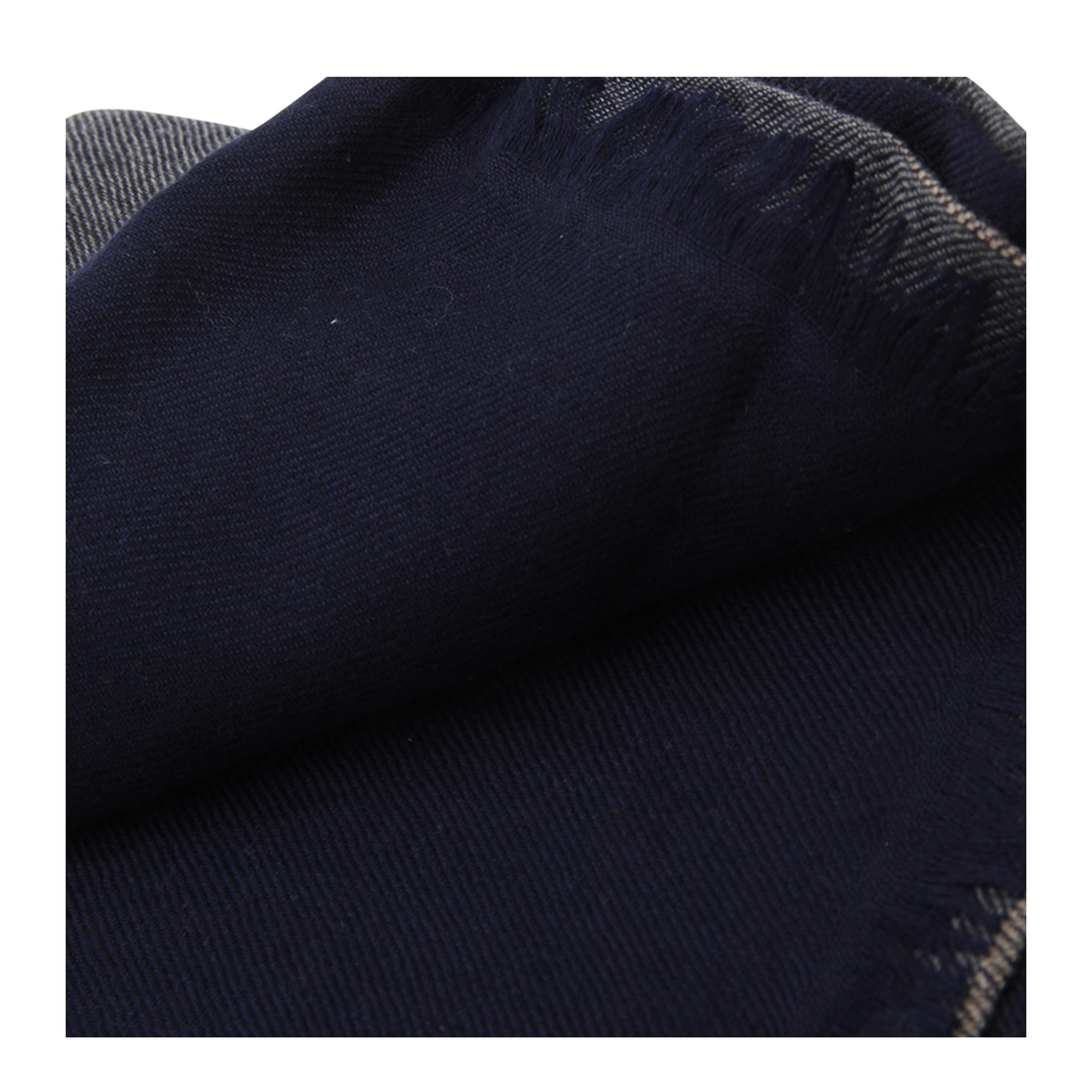 Colorblock Scarf in Blue Marine Color
