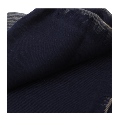 Colorblock Scarf in Blue Marine Color