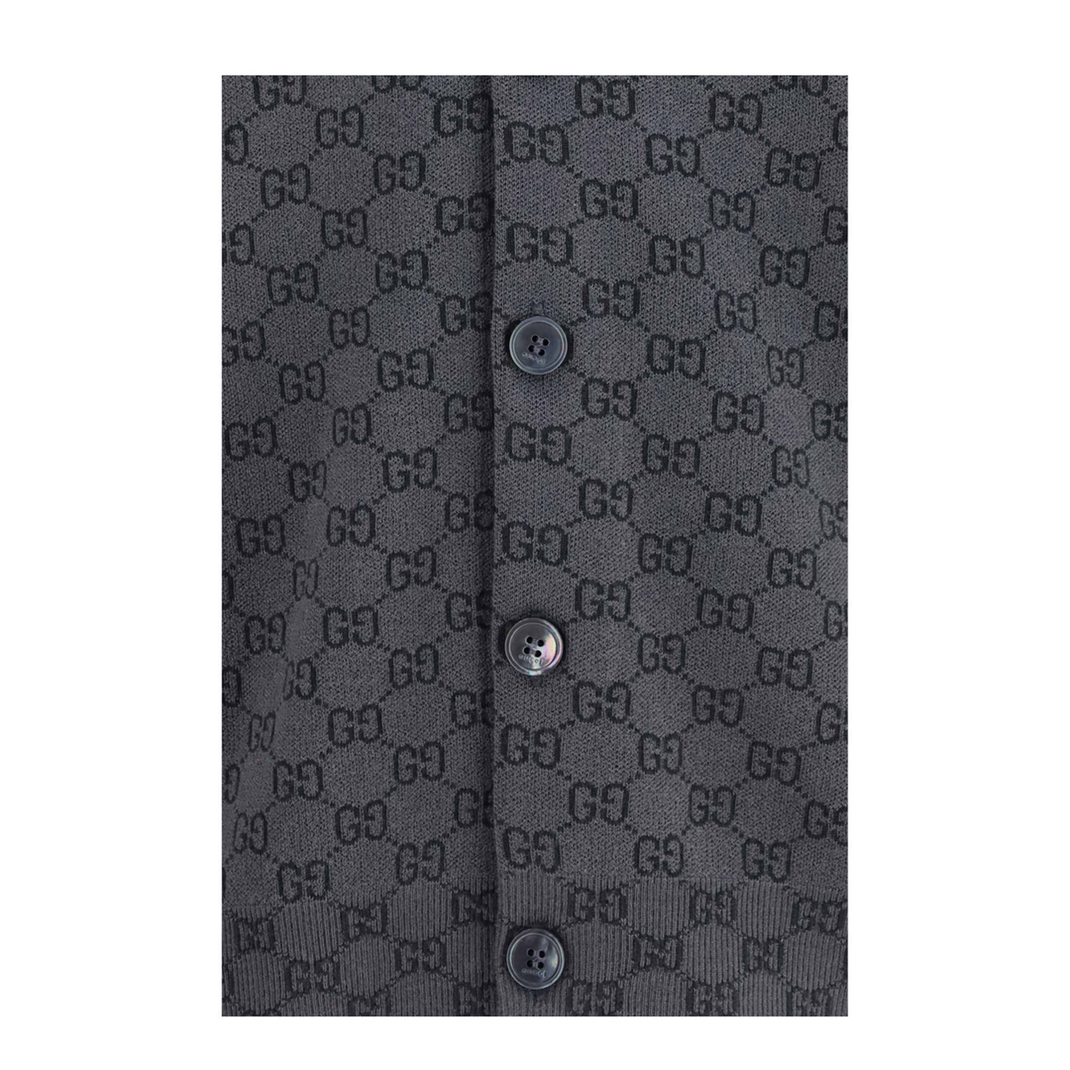 MAYFEYR - Gucci - Silk And Wool Gg Print Cardigan - A0027KXKFMB1044