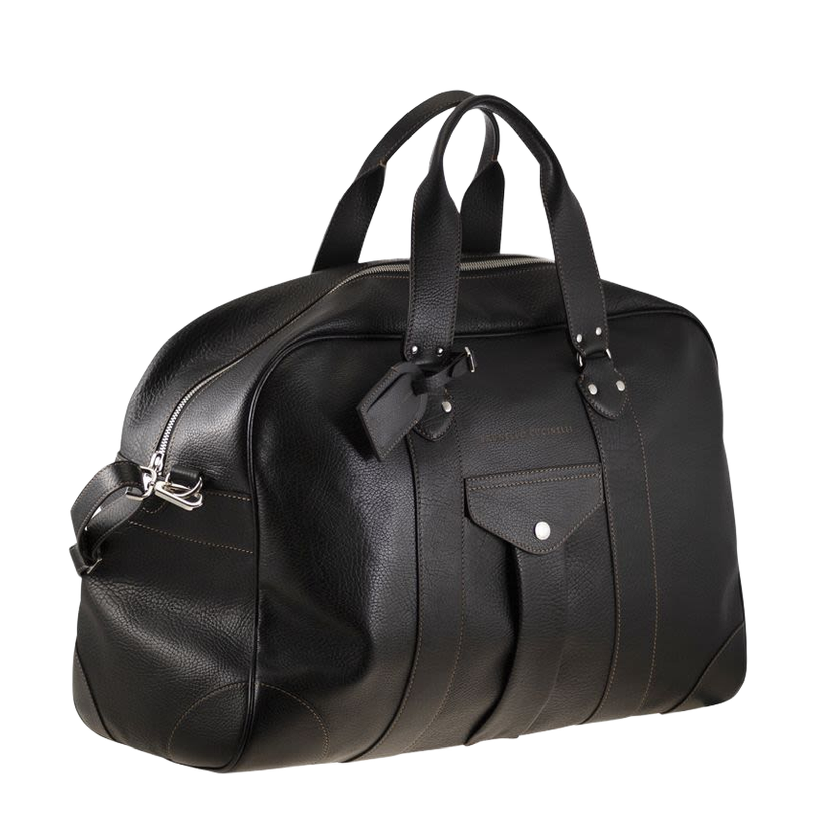 Grained Calfskin Weekender Bag