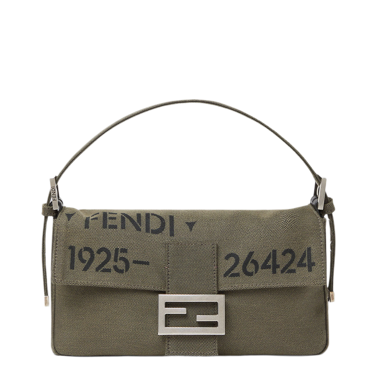 MAYFEYR - Fendi - Baguette 26424 Military Green Canvas Bag - 8BR850B1E9F0QQ4