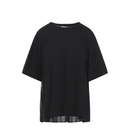 MAYFEYR - Sportmax - Spiga Black Cotton T Shirt - 2612941041600002
