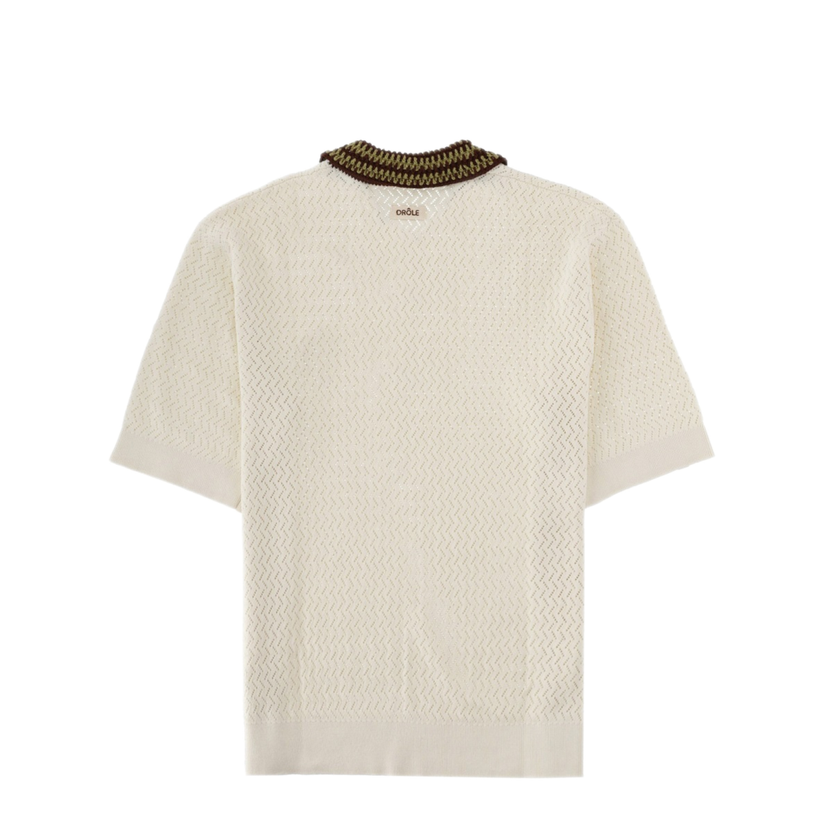 MAYFEYR - DRÔLE DE MONSIEUR - Polo Maille A Journ D Miroir - PO206CO292OFFWHITE