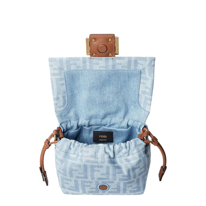 MAYFEYR - Fendi - Mamma Baguette Small Denim Mini-Bag - 8BS105AY6Q