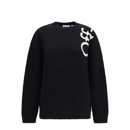 MAYFEYR - Off-White - Vertical Bookish Crewneck Sweater - 2FE00534T