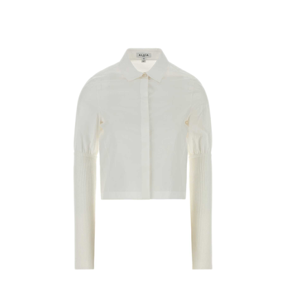 MAYFEYR - Alaia - Rib Sleeve Shirt Cotton Poplin - AA9C1023T611D000