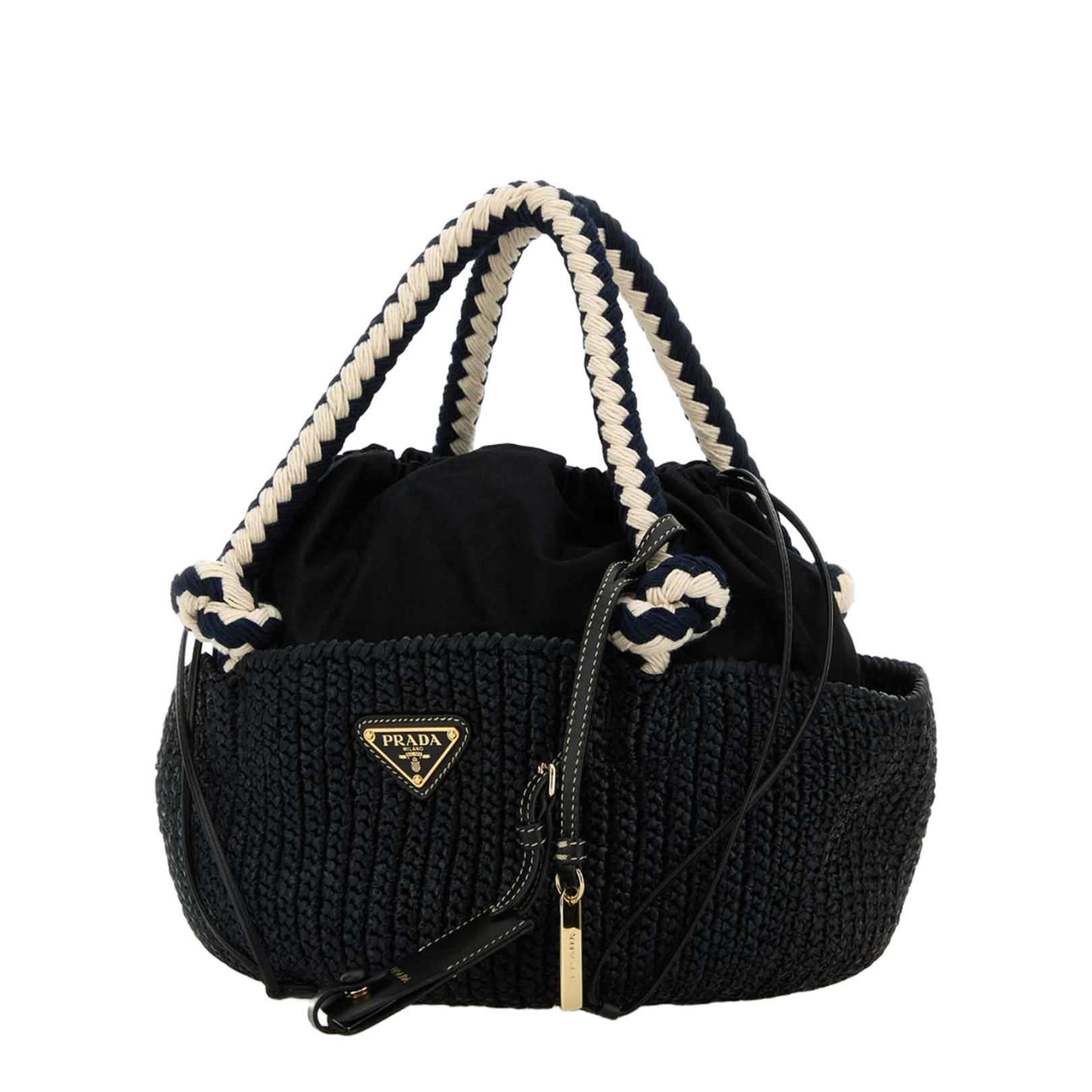 Black Saffiano Leather Shoulder Bag
