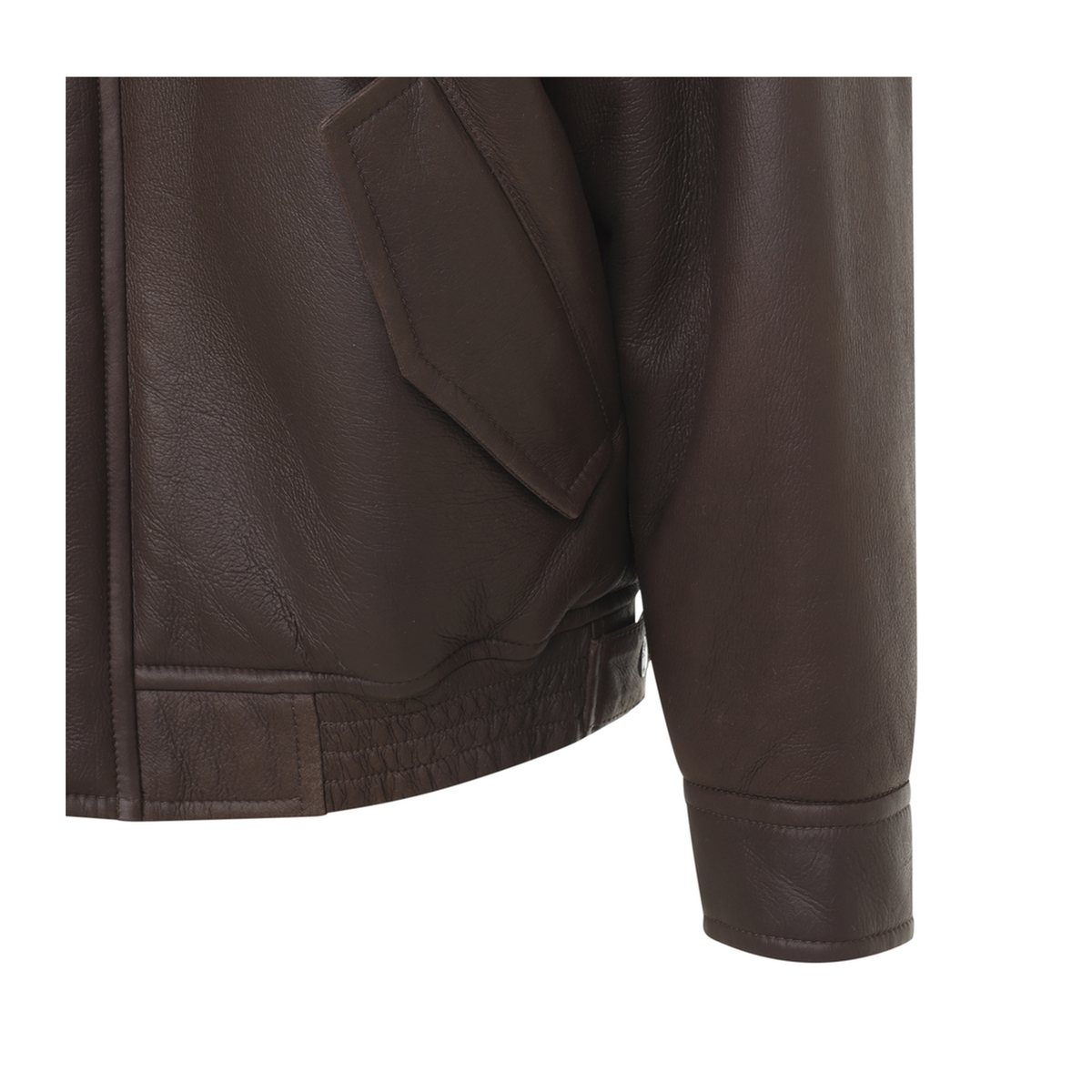 MAYFEYR - Yves Salomon - Choco Ivory Bomber Jacket - 27WHV61070MESOB3325