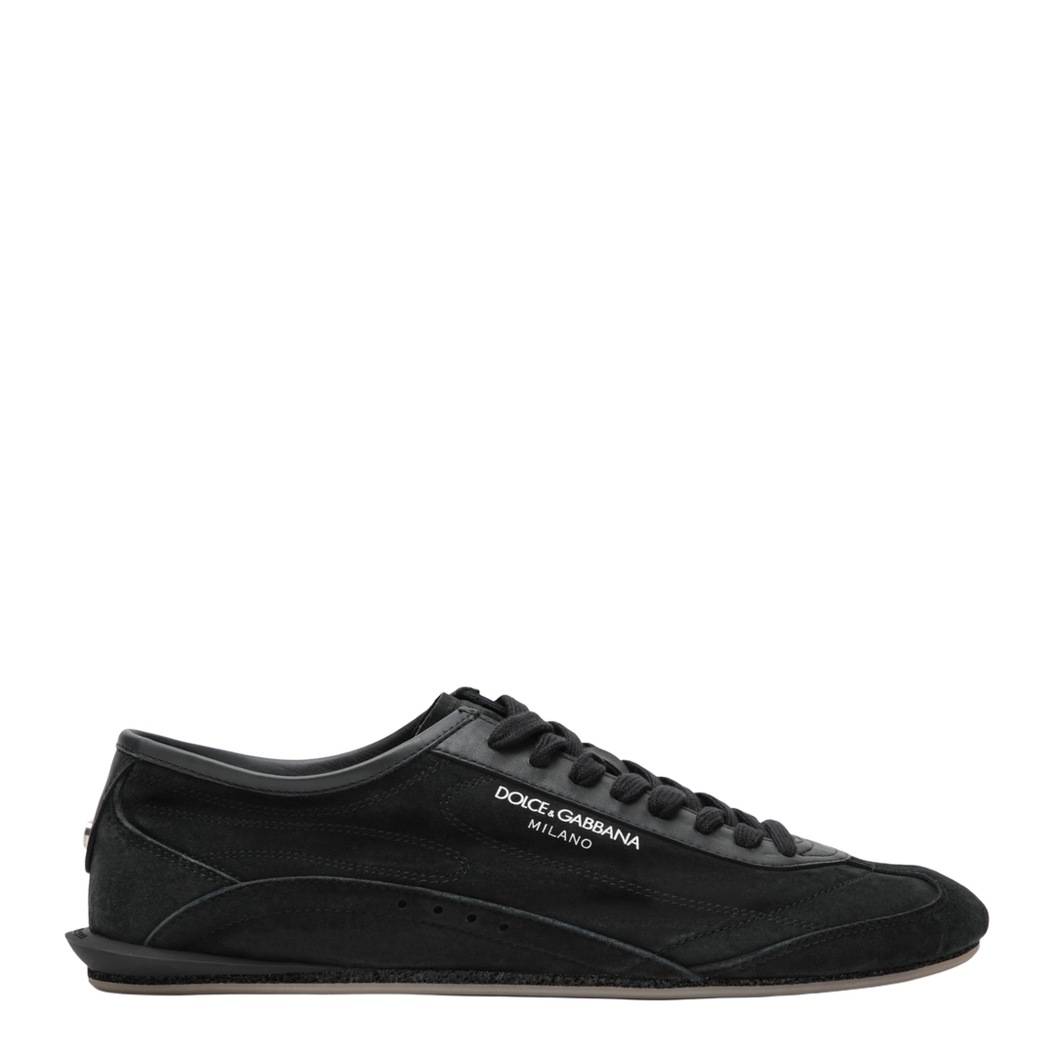 MAYFEYR - Dolce & Gabbana - Black Sailing Raffia Trainers - CS2473A095080999