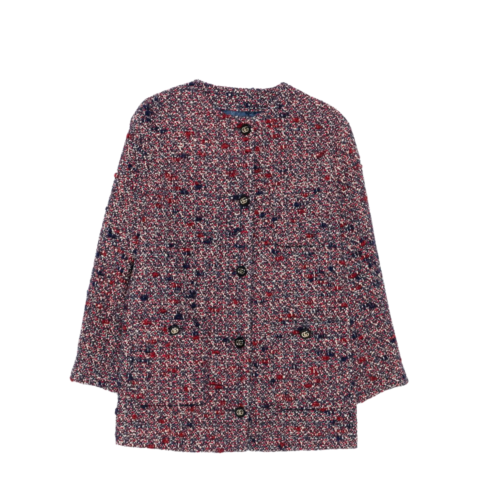 Multicolour Tweed Coat
