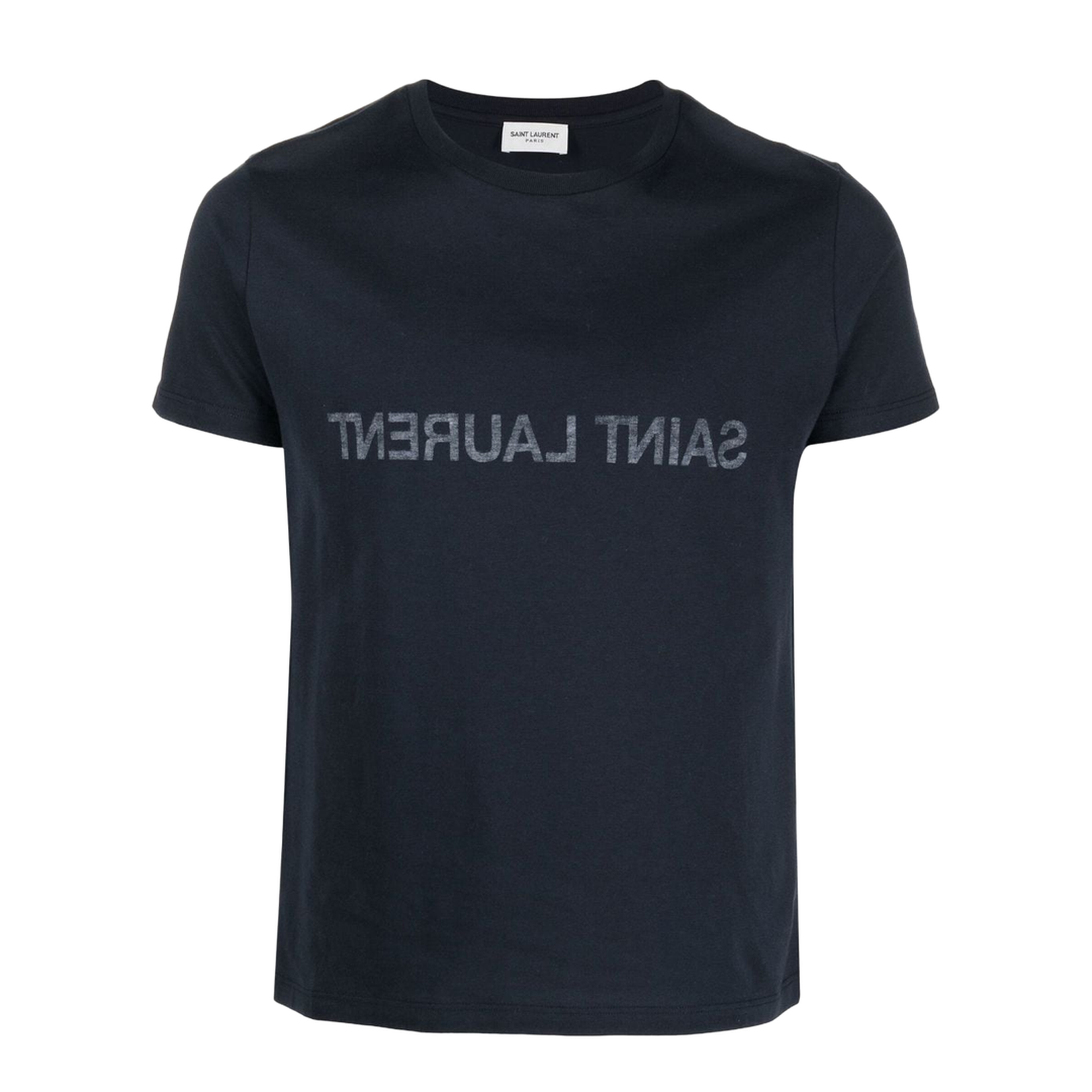 Navy Blue Logo-Print T-Shirt