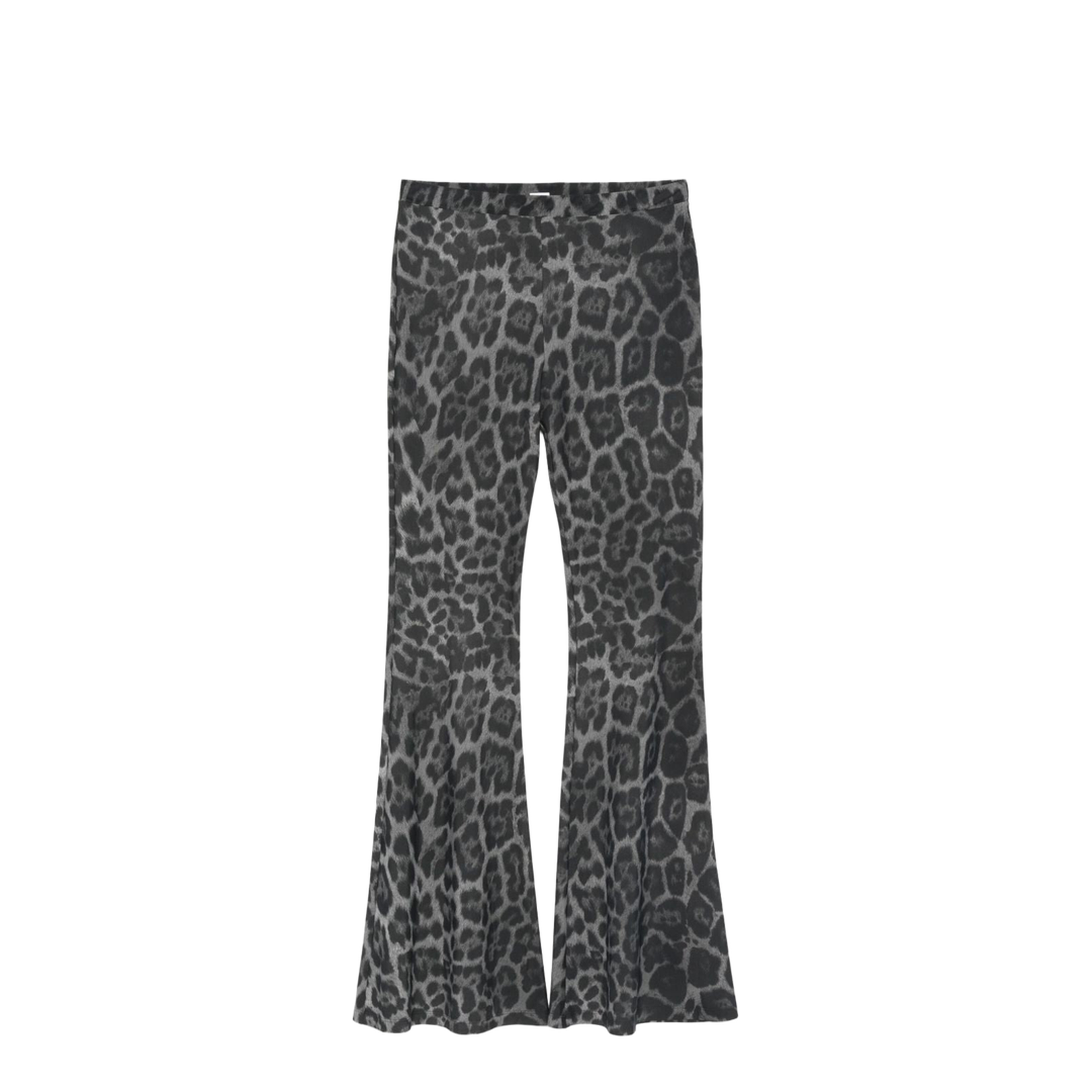 Leopard Print Flared Jeans