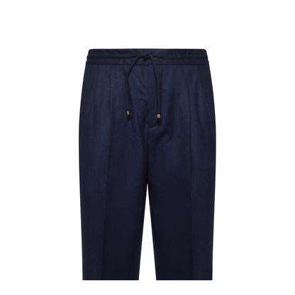 Leisure Fit Trousers Wool Navy