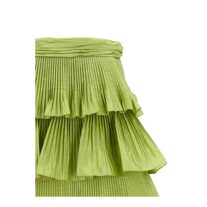 Taffetà Mini Skirt Green