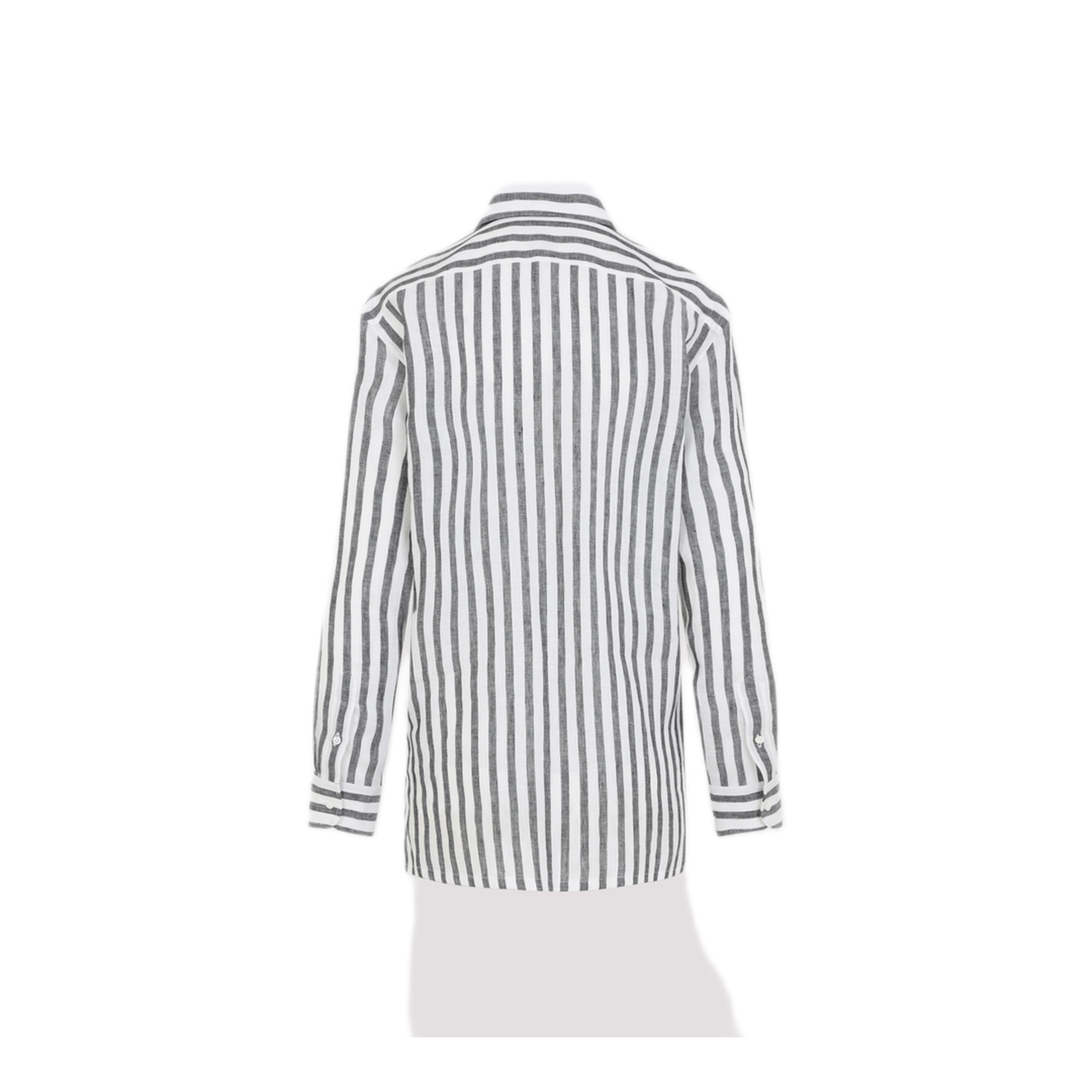 MAYFEYR - RALPH LAUREN COLLECTION - Capri Black And White Linen Shirt - 290975285005BLACK