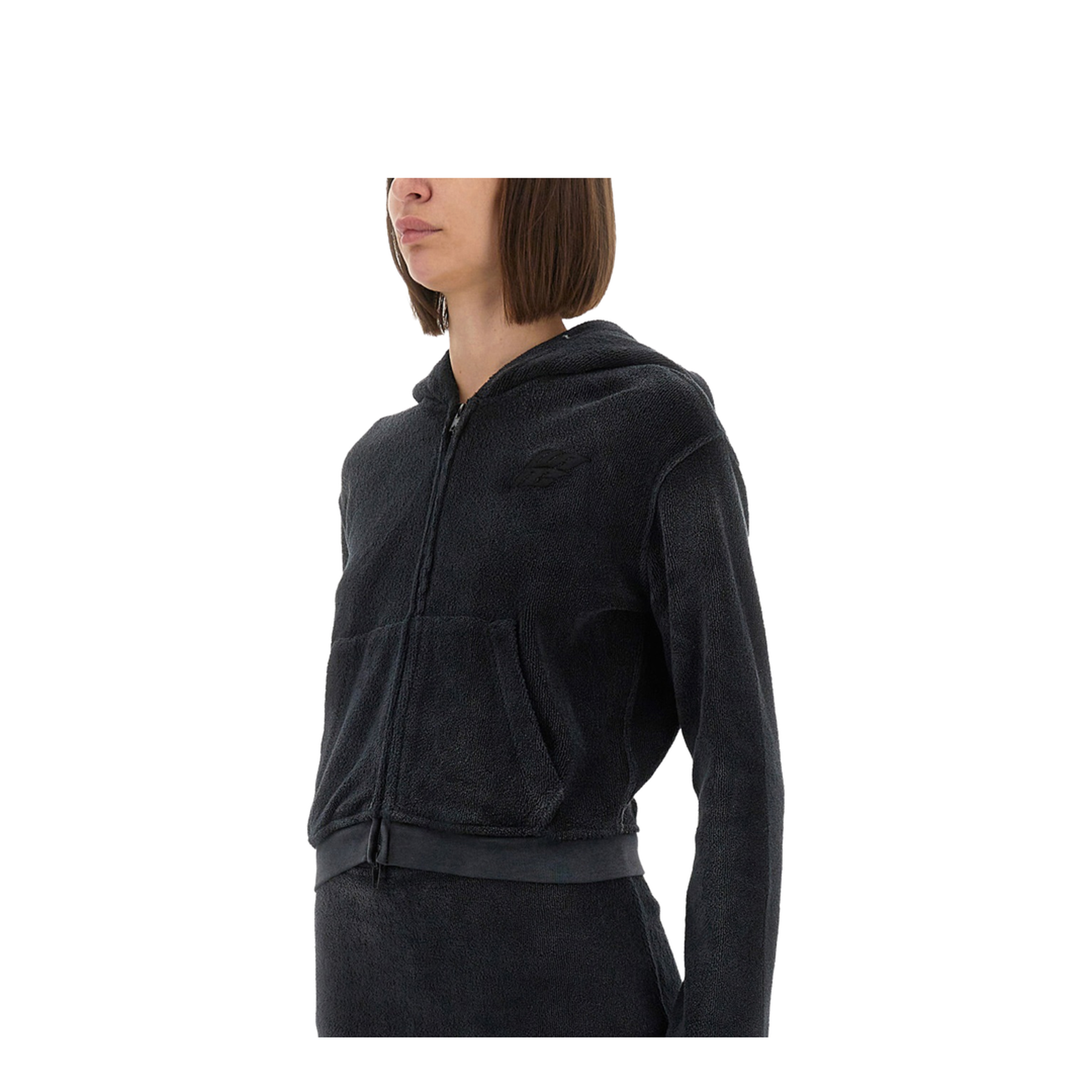 MAYFEYR - Alexander Wang - Cotton Terry Sweatshirt With Zipper - 4CC3252647011