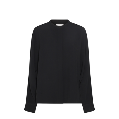 Black Viscose Blend Shirt