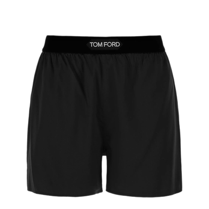MAYFEYR - Tom Ford - Logo-Waistband Silk Shorts - SH0080FAX1720