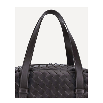Intrecciato Leather Duffel Bags - Black