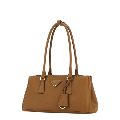 Camel Leather Shoulder Bag