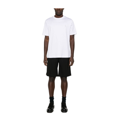 White Crew Neck Cotton T-Shirt