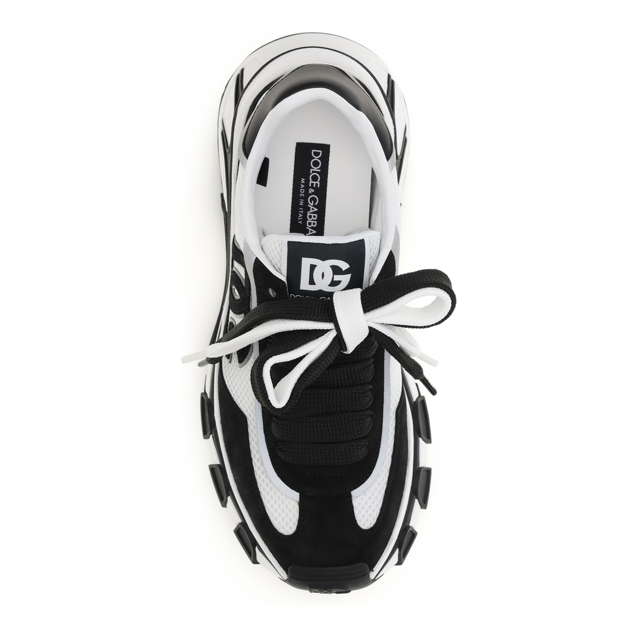 MAYFEYR - Dolce & Gabbana - Leather And Mesh Sneakers - CS2403A0208