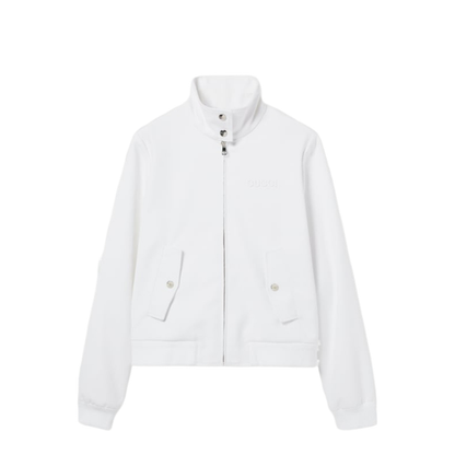 GG Jacquard Zip Jacket in White