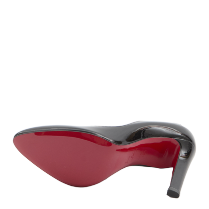 Black Patent Lamb Nappa Leather Pumps